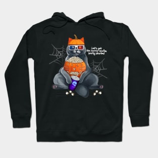 Horror movies Halloween party cat Hoodie